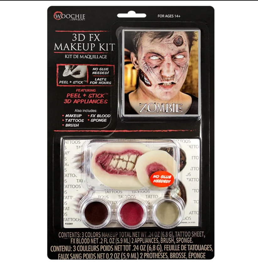 Woochie Zombie 3D FX Makeup Kit