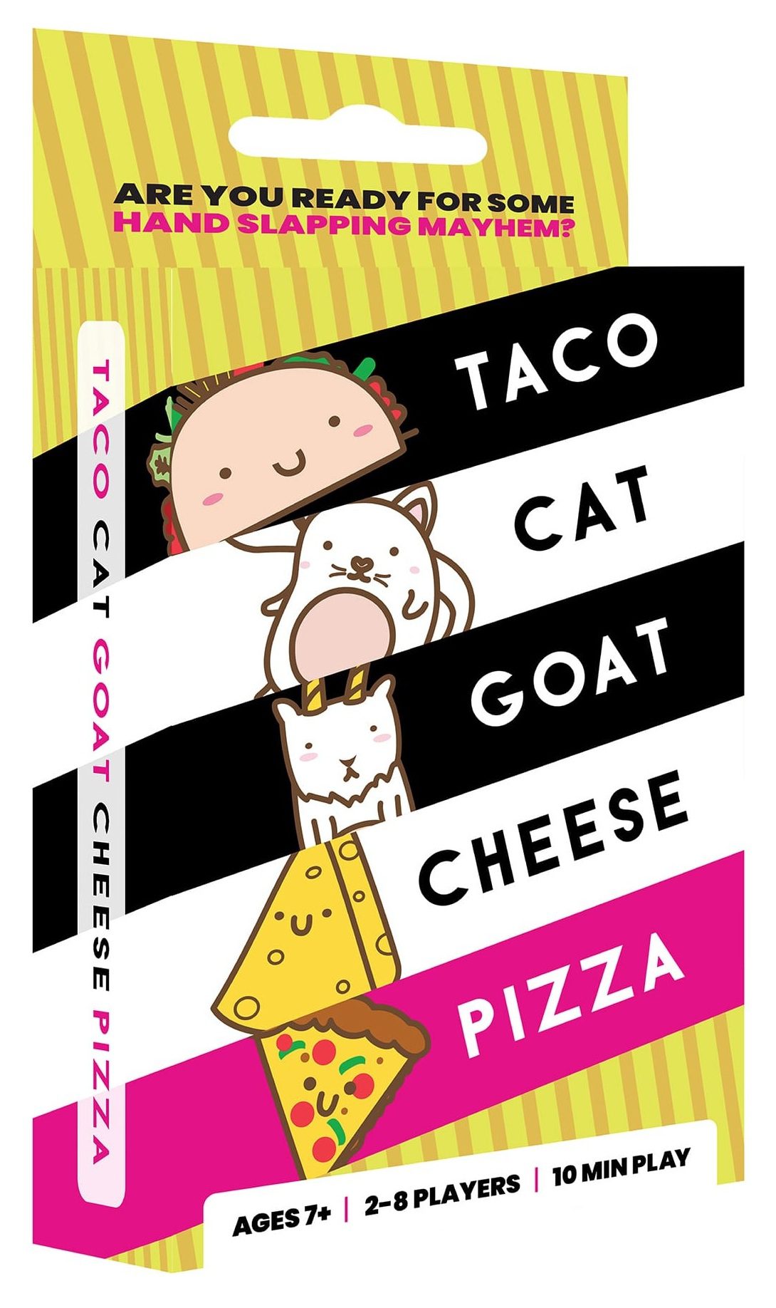 Taco Cat Goat Cheese Pizza box cover