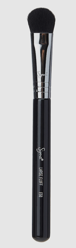 Sigma Beauty E50 Large Fluff Brush - Black/Chrome