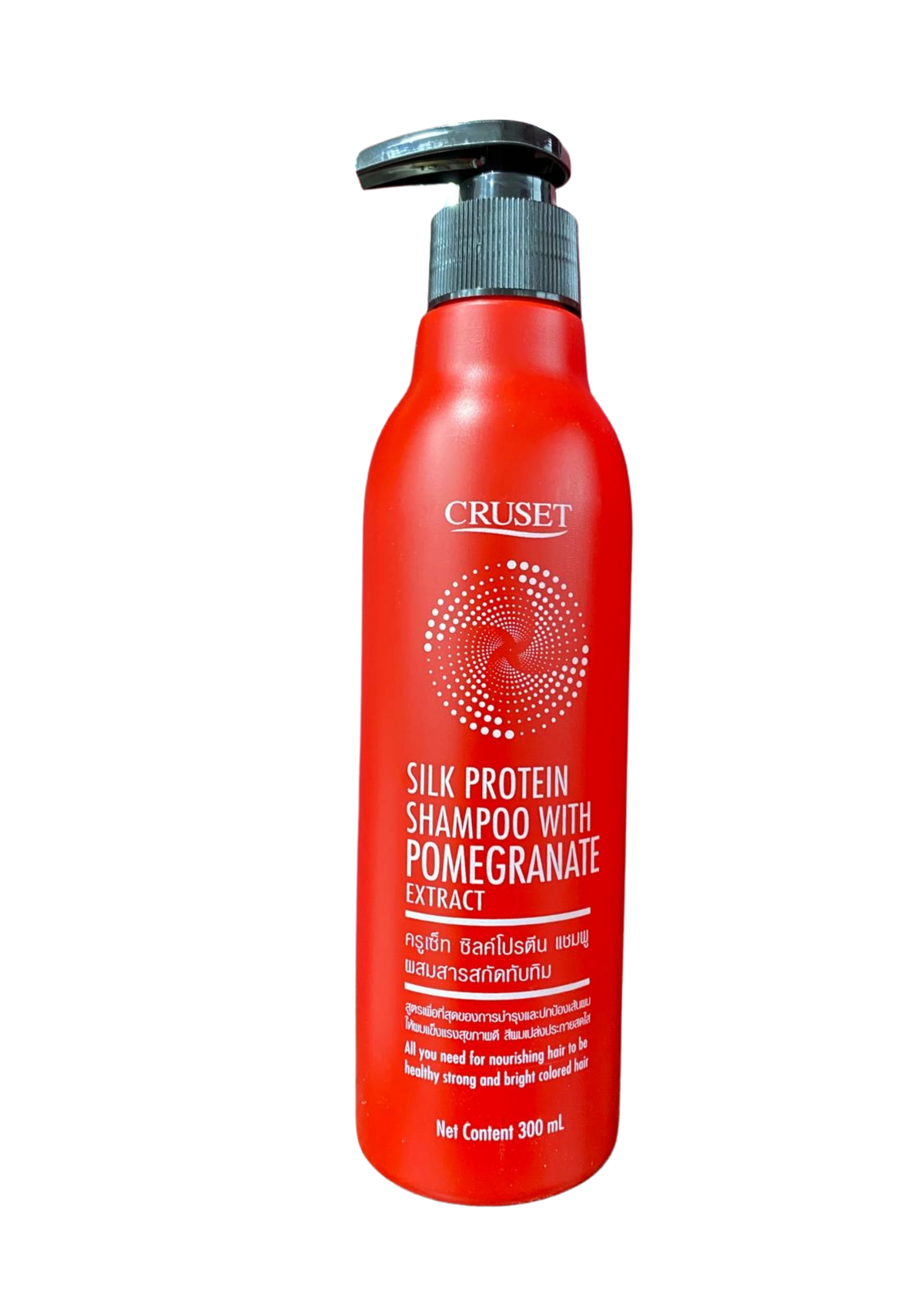 Cruset Silk Protein Shampoo with pomegranate extract 300ml