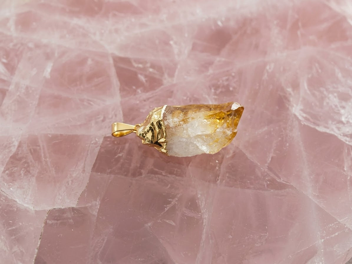 Citrine Point Pendant