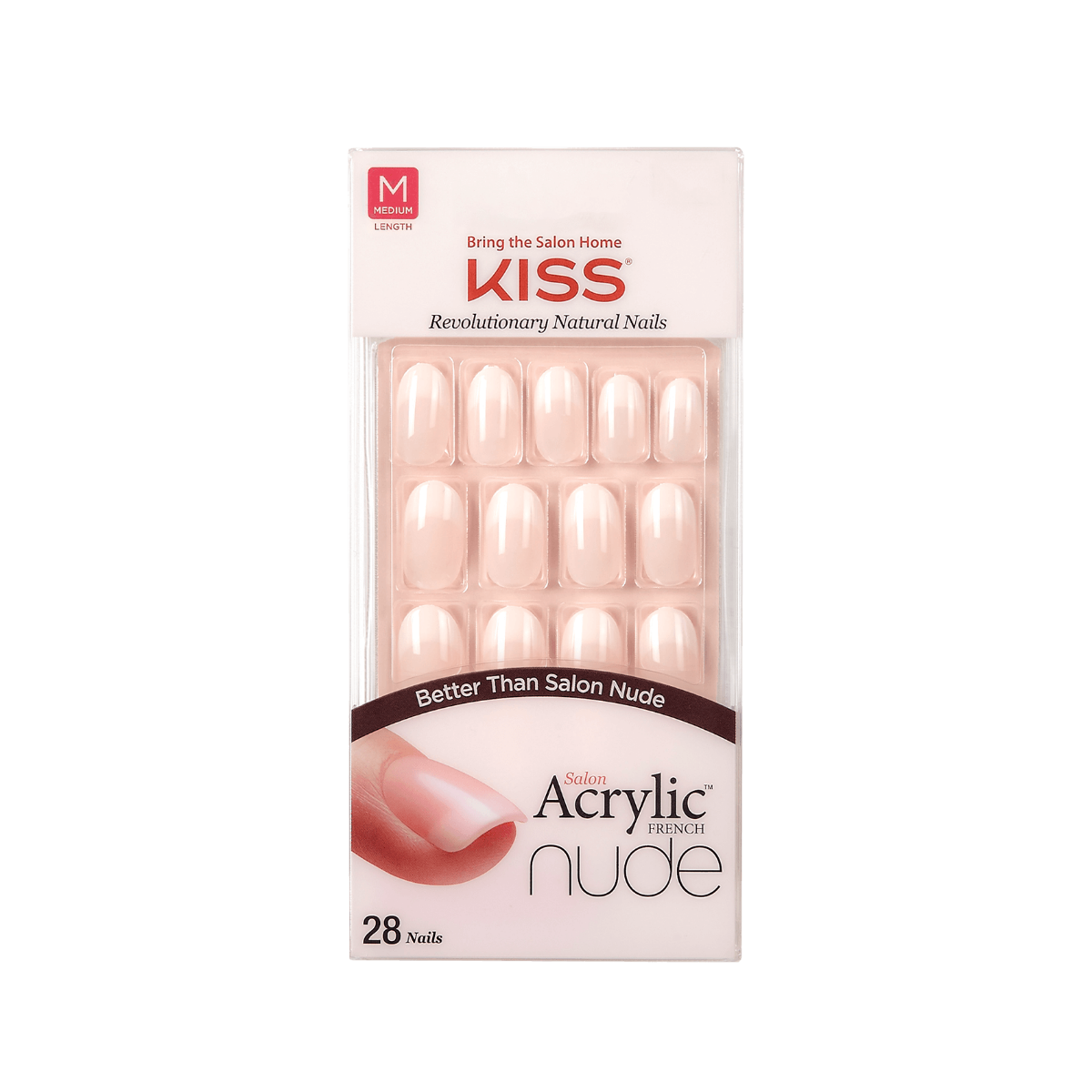 KISS Salon Acrylic French Nude Nails KAN02