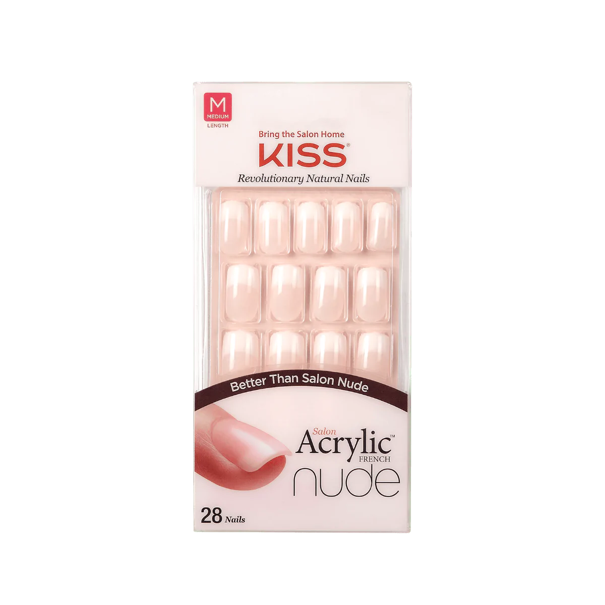 KISS Salon Acrylic French Nude Nails KAN03